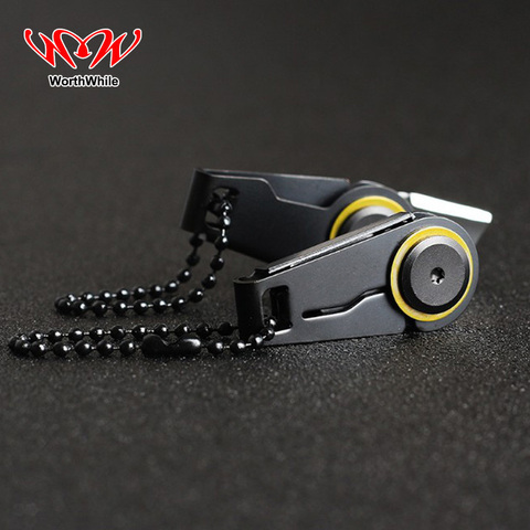 WorthWhile Creative Mini Zipper Knife Portable Outdoor Survival Emergency Tool Foldable Stainless Steel EDC Key Ring ► Photo 1/6