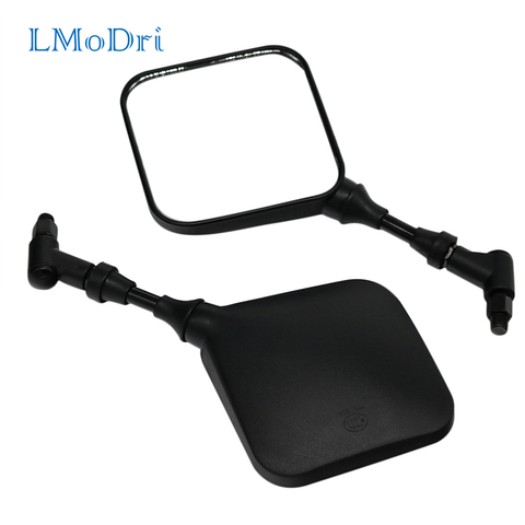 LMoDri Black Dual Sport Motorcycle Mirrors Side Mirrors For Suzuki DR 200 250 DR350 350 DRZ 400 650 DR650 2Pieces/lot ► Photo 1/6