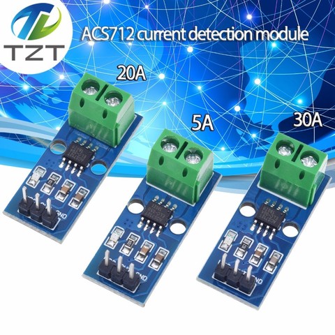 Hall Current Sensor Module ACS712 module 5A 20A 30A Hall Current Sensor Module for arduino ACS712TELC- 5A/20A/30A ACS712 ► Photo 1/6
