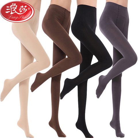 120d add crotch pantyhose female Velvet Spring And Autumn Thick tights Thin Black Stockings women panties ► Photo 1/5