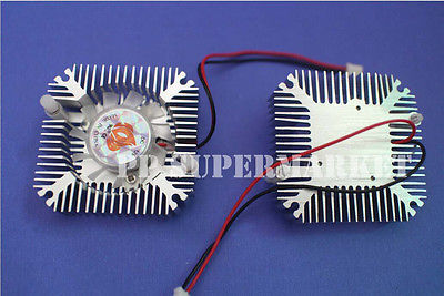 Aluminum Heatsink with fan for 5W/10W High Power LED light Cooling Cooler DC12V ► Photo 1/1