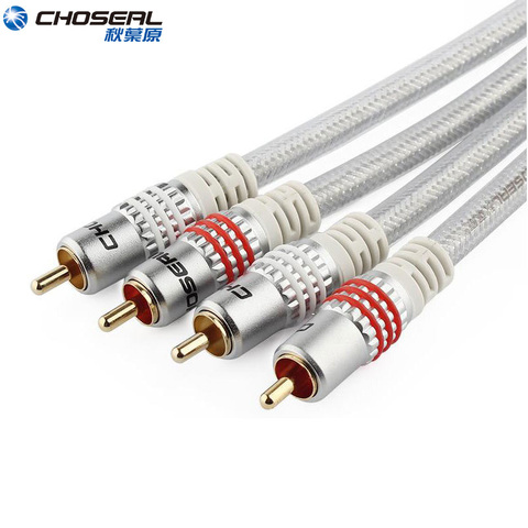 CHOSEAL 2RCA to 2RCA Audio Cable Male to Male Gold-Plated RCA Audio Cable for Home Theater DVD TV Amplifier CD Soundbox 5M 10M ► Photo 1/6
