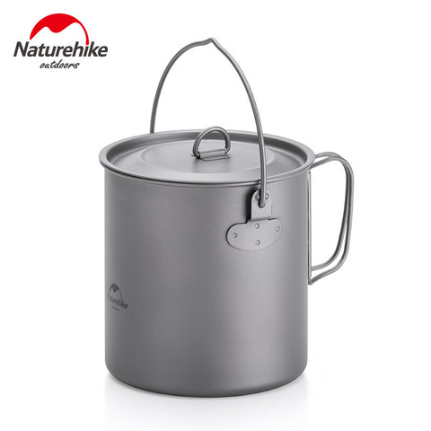 Naturehike 2-3 Persons Ultralight Titanium Tableware Outdoor Picnic Camping Cookware Pot Pan Camping Cookware Frying Pan ► Photo 1/5