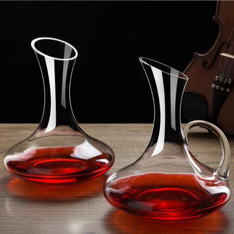 1500ML Big Decanter Handmade Crystal Red Wine Brandy Champagne Glasses Decanter Bottle Jug Pourer Aerator For Family Bar ► Photo 1/6