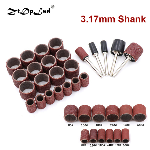 50X 80-600Grit Nail Sanding Bands File For UV Gel Polish Remover Electric Machine Drill Bits Drum Band Mandrel Shank Rotary Tool ► Photo 1/5