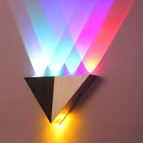 5W Led Wall Lamp Aluminum Body Triangle Wall Light For Bedroom Home Lighting Luminaire Bathroom Light Fixture Wall Sconce ► Photo 1/6