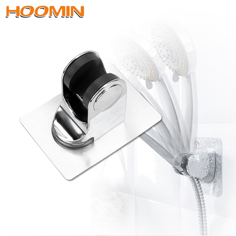 HOOMIN Seamless Shower Head Base Shower Bracket Punch Free Wall Mount Bathroom Hook Adjustable ► Photo 1/6