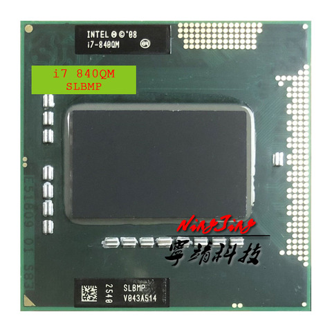 Intel Core i7-840QM i7 840QM SLBMP 1.8 GHz Quad-Core Eight-Thread CPU Processor 8W 45W Socket G1 / rPGA988A ► Photo 1/1