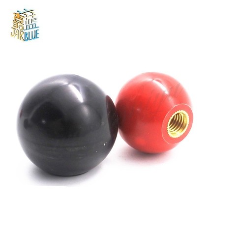 2pcs Black or Red Plastic M4/M5/M6/M8/M10/M12 M14/M16 Thread Ball Shaped Head Clamping Nuts Knob ► Photo 1/3