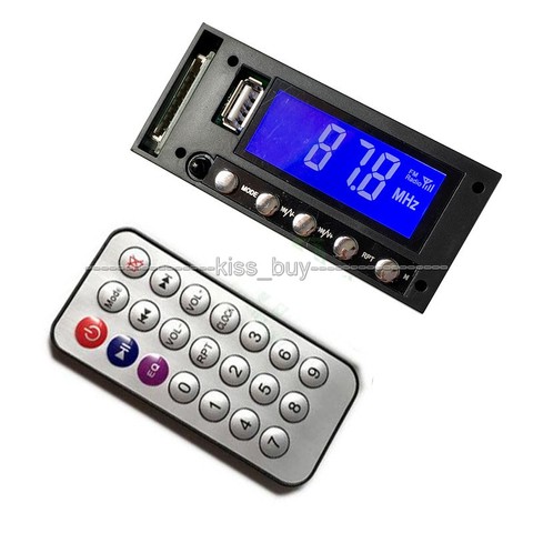 dc 12v Bluetooth MP3 Player Module SD USB digital LED FM Radio Stereo Sound Mp3 decoder board for Car  power Amplifier ► Photo 1/1