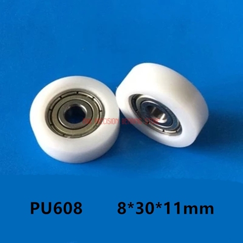 2022 Limited Special Offer 10 Pcs 608 Nylon Plastic Embedded Groove Ball Bearings 8*30*11mm Guide Pulley ► Photo 1/4
