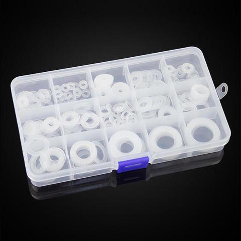 250pcs/set Soft Nylon Washers Plastic Washers Insulation washers Plumbing Leak-proof Gaskets Kit Rubber O-Ring Seals Accessories ► Photo 1/6
