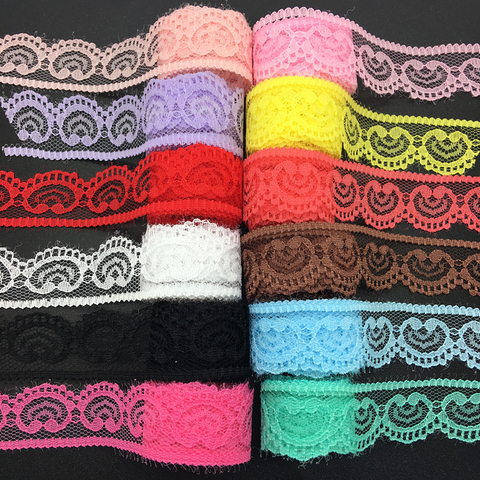 10yards/lot (22mm Wide) Handicrafts Embroidered Net Lace Trim Ribbon DIY Wedding/Birthday/Christmas Decorations ► Photo 1/1