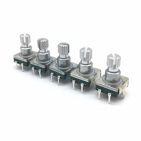 5pcs EC11 Encoder Switch Without Push Button Switch 30 Position Rotary Encoder Code Switch 5pin Plug-in Type 12mm Plum Shaft ► Photo 1/4