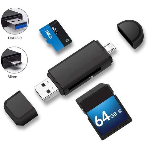 VODOOL USB Micro USB Card Reader SD/Micro SD TF OTG Smart Memory Card Adapter For PC Computer Laptop Cardreader SD Card Reader ► Photo 1/6