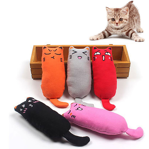 Cat Grinding Catnip Toys Funny Interactive Plush Cat Toy Pet Kitten Chewing Toy Claws Thumb Bite Cat mint For Cats Teeth toys ► Photo 1/6