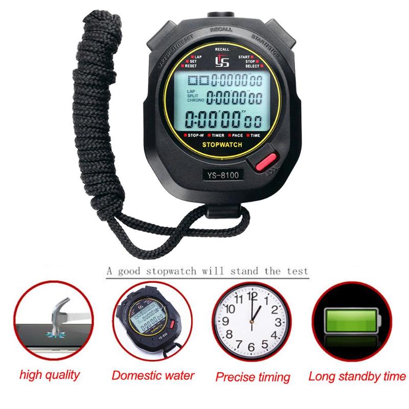 Professional Digital Stopwatch Timer Chronograph Running Training Sports Watches 