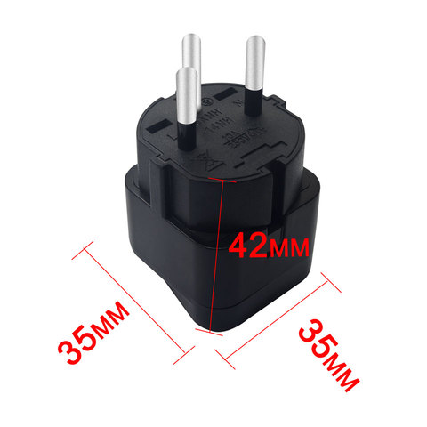 2500W ISRAEL type pure Copper Electrical AC power Socket Plug Travel Charger Adapter Converter for AU EU UK US ► Photo 1/6