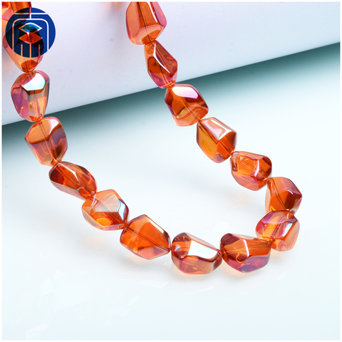 JuleeCrystal New Arrived 16mm Irregular Stone Beads Wholesale Crystal Glass Beads ► Photo 1/6