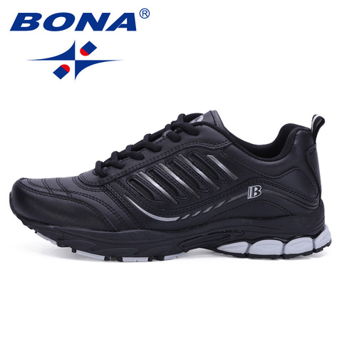 BONA New Most Popular Style Men Running Shoes Outdoor Walking Sneakers Comfortable Athletic Shoes Men  For Sport Free Shipping ► Photo 1/3