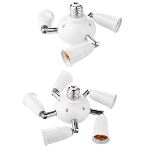 Adjustable Bulb Socket Adapter E27 Splitter Lamp Base Converter Light Lamp Bulb Base Converters Light Holders Bulb Bases 2 Style ► Photo 1/6