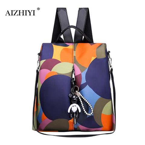 Women Backpack 2022 New Oxford Multifunction Backpack Casual Anti Theft Backpack for Teenage Girls School Bags Sac A Dos mochila ► Photo 1/6