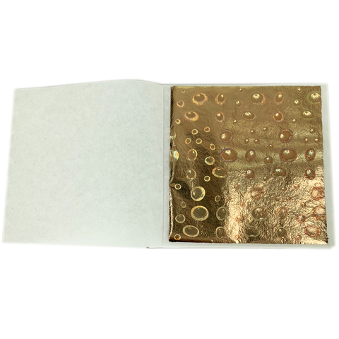 Sparkling gold foil - Taiwan Laser gold leaf 8 x 8.5cm 100 sheets per pack craft paper for gilding decoration ► Photo 1/6
