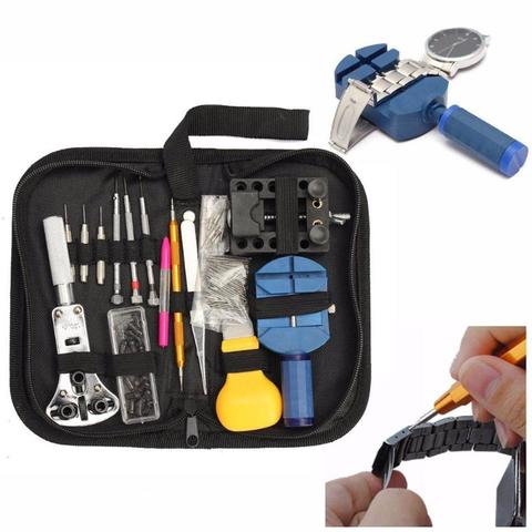 144pcs Watch Tools Watchmaker Tools Watch Repair Tool Kit Watch Caser Opener Pin Link Remover Spring Bar Watchmaking Tools ► Photo 1/6