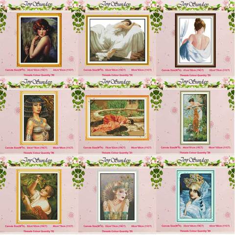 Young girl patterns Counted Cross Stitch 11CT 14CT Cross Stitch Set Wholesale DIY Chinese Cross-stitch Kit Embroidery Needlework ► Photo 1/6