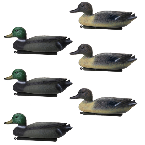 6 Pcs PE 3D Lifelike Duck Decoy Floating Lure with Keel Wildfowler Hunting Fishing Decoy for Outdoor Activities ► Photo 1/6