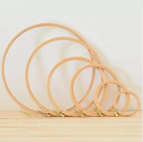 New Oval Embroidery Hoops 21*13cm Ellipse Wooden Tambour Frame Art Craft  Embroidery Tools Cross