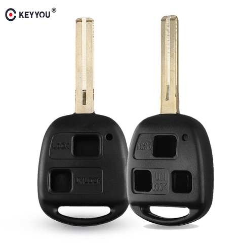 KEYYOU 2/3 Buttons Uncut Remote Key Shell For LEXUS ES300 GS300 GS430 GX470 LS200 LS300 LS400 RX300 Key Case Replacement ► Photo 1/6