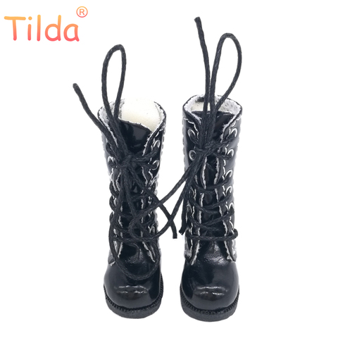 Tilda 3.2cm Doll Boots for Blythe Doll Toy,1/8 Mini Leather Dolls Shoes for Blyth Azone BJD,Casual Puppet Shoes Accessories ► Photo 1/6
