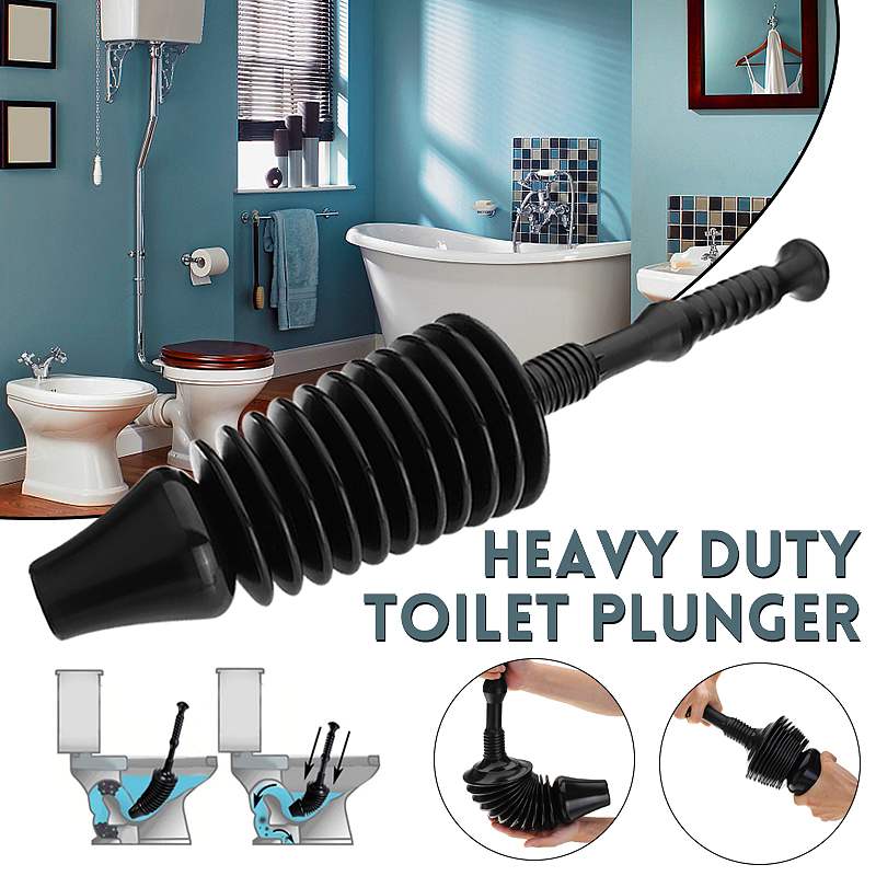 Tool Shower Unclogger Heavy Duty Toilet Plunger for Home Bathroom Kitchen