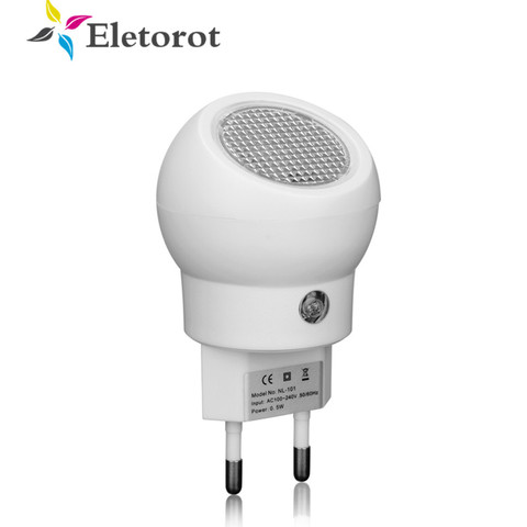 2022 LED Night Light 360 Rotation EU Plug Sensor Night Lamp With Light Sense Automatically Switch On Or Off For Baby Bedroom ► Photo 1/6