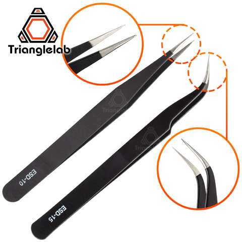 trianglelab Curved/Straight Port 3D Printer Tools Stainless Steel Tweezer Nozzle filament cleaning tweezers ► Photo 1/5
