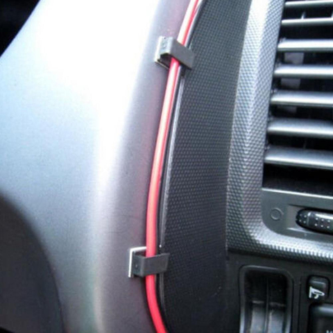 40Pcs Self-adhesive Car Vehicle Data Cord Cable Tie Mount Wires Fixing Clips Self-adhesive Cable Fixing Tool ► Photo 1/4