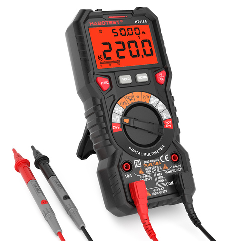 HABOTEST HT118A Digital Multimeter Auto Range Multi-meter 6000 Counts True RMS Measuring Voltage Current Resistance Capacitance ► Photo 1/1