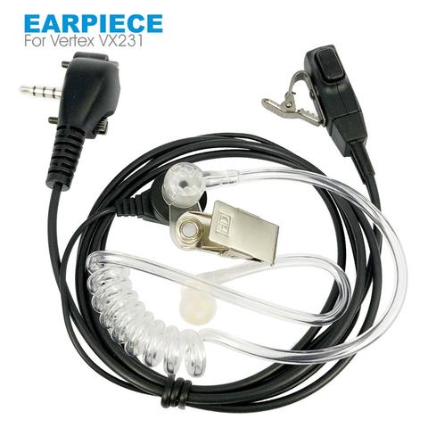 Earpiece Headset for Vertex Standard VX131 VX230 VX231 VX261 VX-1R VX-3R FT-60R Walkie Talkie Acoustic Air Tube PTT 3.5mm ► Photo 1/6