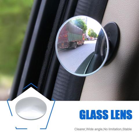 Universal 360 Degree Blind Spot Mirror HD For Car Back Mirror HOT Frameless Ultrathin Wide Angle Round Convex Rear View Mirror ► Photo 1/6