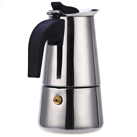 2/4/6/9 Cups Coffee Maker Pot Stainless Steel Mocha Espresso Latte Stovetop Filter Moka Coffee Maker Coffee Pot for Kitchen Z20 ► Photo 1/6