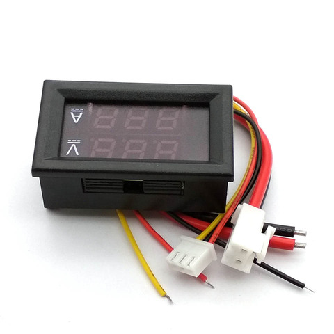 DC 0-100V 10A Digital Voltmeter Ammeter Dual Display Voltage Detector Current Meter Panel Amp Volt Gauge 0.28
