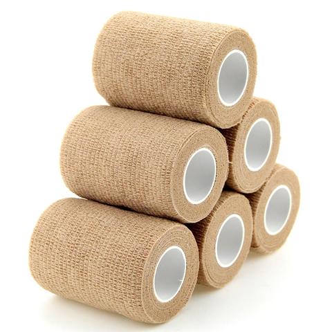 6 Rolls Self Adhesive Bandage Waterproof Nonwoven Bandage Sports Tape Breathable Muscle Wraps Medical Health Care 7.5cm*4.5m New ► Photo 1/6