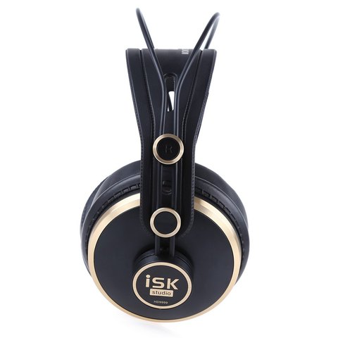 Original ISK HD9999 Pro HD Monitor Wired Headphones Fully enclosed Monitoring Earphone DJ/Audio/Mixing/Recording Studio Headset ► Photo 1/1