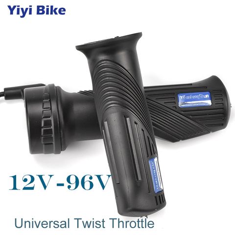 Electric Bicycle Twist Throttle, e bike Universal Throttle 24V-96V Gas Handle For Motorcycle e-scooter Speed Accelerator 145 cm ► Photo 1/4