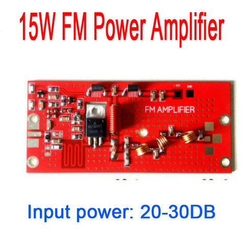 DYKB 15W RF Power Amplifier FM 76MHZ -108 MHZ FM POWER amplifier module Campus Rural broadcast radio DC 12V ► Photo 1/4