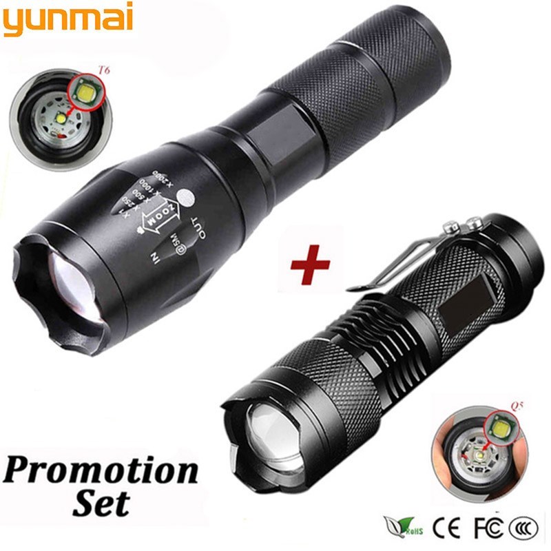 LED Rechargeable Flashlight CREE XML T6 Linterna Torch 4000 Lumens 18650 Battery