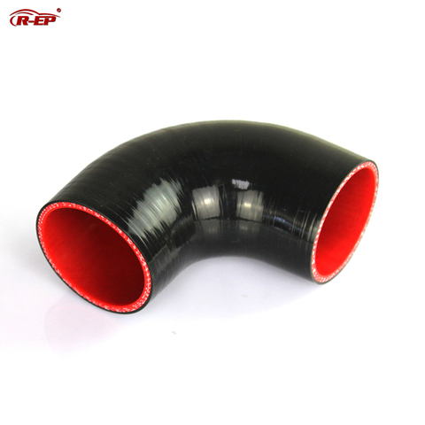 R-EP 90 degrees Silicone Elbow Hose 38 45 51 57 63 70 76 83 89MM Rubber Joiner Bend Tube for Intercooler Cold Air Intake P ► Photo 1/6