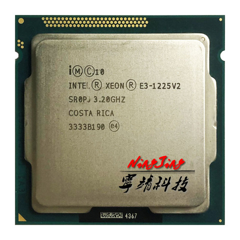 Intel Xeon E3-1225 v2 E3 1225v2 E3 1225 v2 3.2 GHz Quad-Core Quad-Thread CPU Processor 8M 77W LGA 1155 ► Photo 1/1