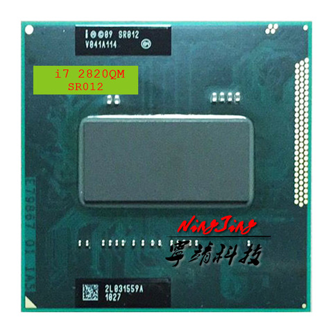 Intel Core i7-2820QM i7 2820QM SR012 2.3 GHz Quad-Core Eight-Thread CPU Processor 8M 45W Socket G2 / rPGA988B ► Photo 1/1